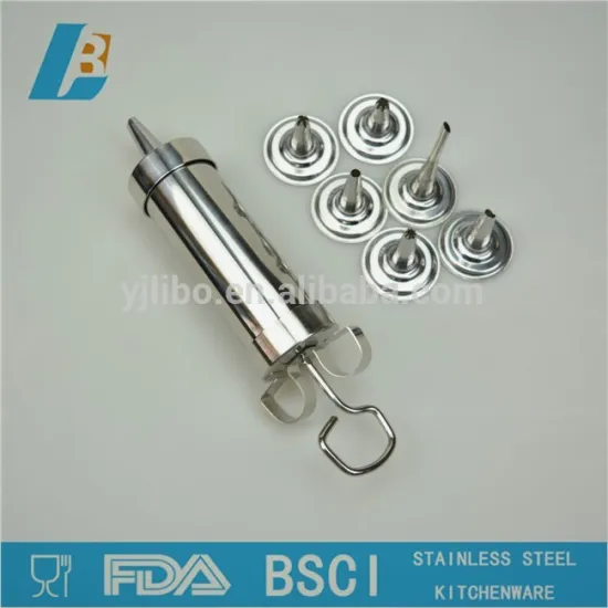 Cream milking Cream Piping Syringe Gun with cake 7 Nozzles