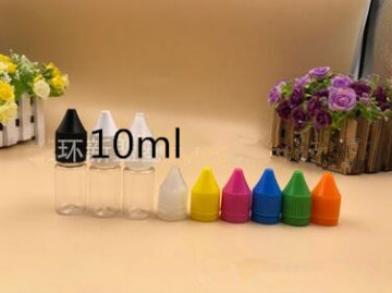 Hot sale clear 60ml pet plastic unicorn gorilla e liquid bottle with tamper-childproof cap for e-cig