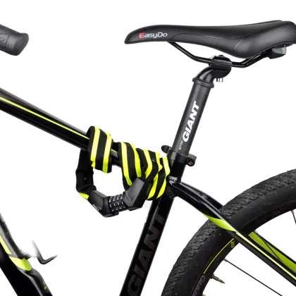 ETOOK Reflective Lock MTB Road Bike Chain Lock - Anti-Theft Bicycle Chain Lock