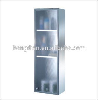 2017 hot sale stainless steel waterproof bathroom storage cabinet with mirror