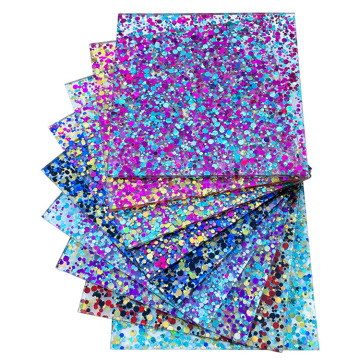 Wholesale Acrylic Glass Glitter Sheets - Colorful, Shiny, One-Sided Sheets