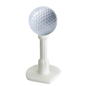 Height Adjustable Bamboo Golf Tees with Rubber Tips