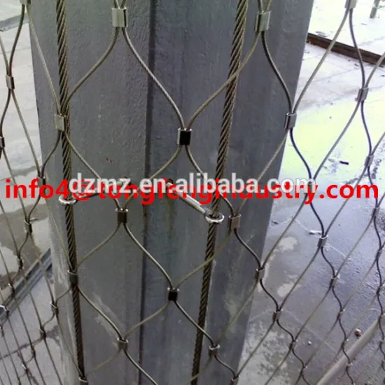 High quality stainless steel wire rope zoo mesh