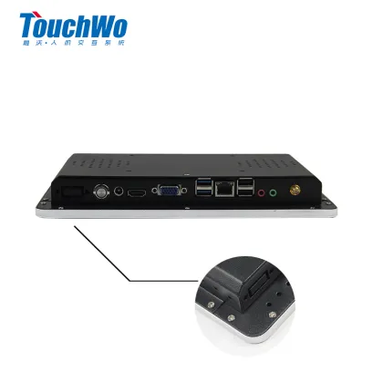 Black 13.3 inch touch desktop AIO pc