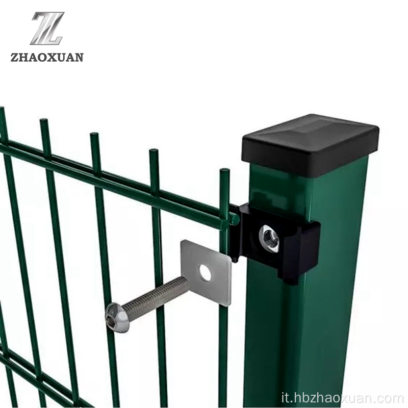 656 Fence a rete di filo di sicurezza verde scuro