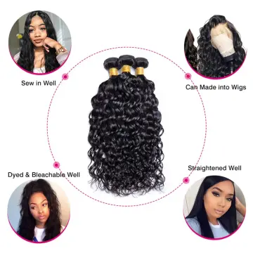 Virgin brazilian hair supplier Toupee bundles 8a 9a 10a Grade hair bundles water wave wholesale  bundles human hair