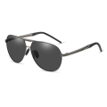 Novos óculos de sol Aviator Silver Frame Aviator para homens