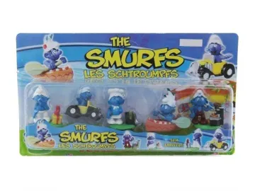 5 PCS 2.5" SMURFS
