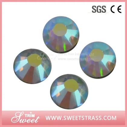 rhinestone garment accessory flat back  hot fix rhinestone