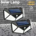 100 180 LED solar pir movimento luz sensor