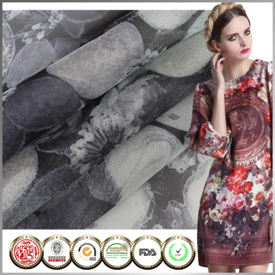 Top quality Oeko-Tex Standard 100 Printed China chiffon fabric textiles