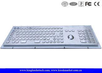 Rugged Metal Industrial Keyboard With Trackball 103 Functio