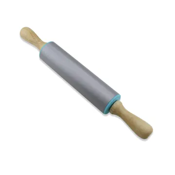 Silicone Rolling Pin wood handle