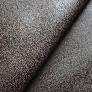 Bronzed imitation suede leather fabric