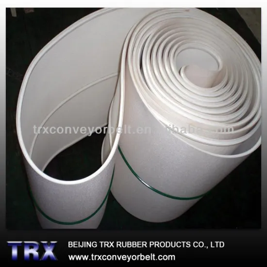 White Rubber Conveyor Belt