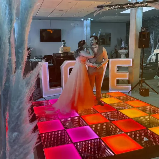 Magnetic DMX512 LED Dance Floor Panel Controller for Weddings and Games