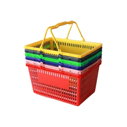 Plastic Shopping Basket Retail Store Handheld Basket
