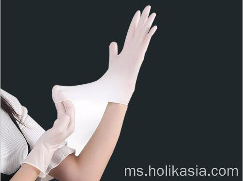 Sarung tangan perubatan pensterilan lateks 12 inci