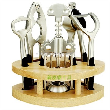kitchen tools set in wooden base kitchen gardgets