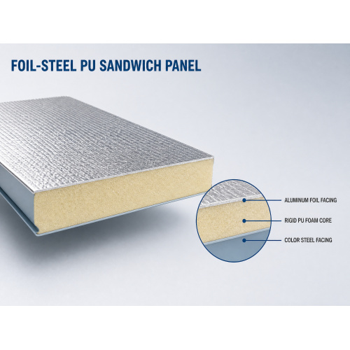 color steel and aluminum foil PU panel
