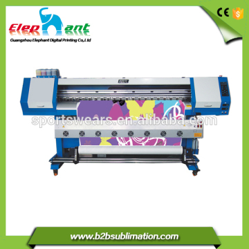 Large format dye sublimation printer for double head