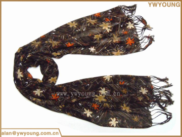 High quality spring winter fashion Bamboo Printed Scarf
