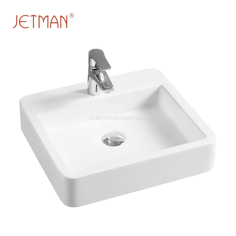 Chaozhou rettangolare bagno piccolo lavabo arte mano