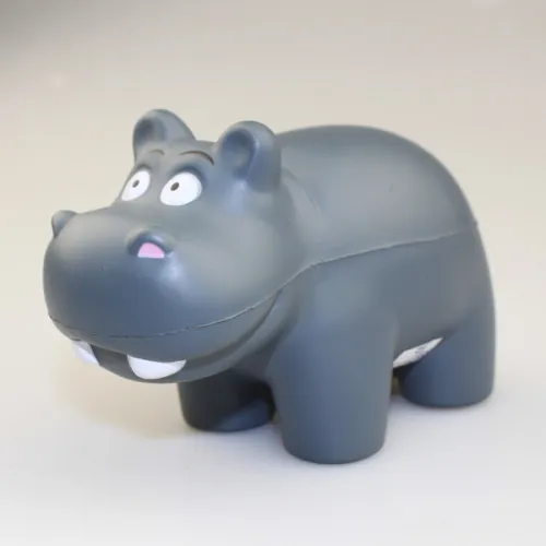 Promotional PU Hippo Gray Shape Stress Ball