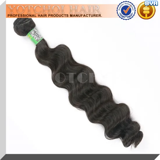 Factory Price Grade 6A Deep wave virgin hair 100% human hair for braiding made in China
