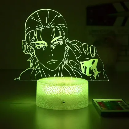Levi Ackerman Acrylic 3D Lamp: An Attack on Titan Child Gift and LED Bedside Night Light for Anime Fans