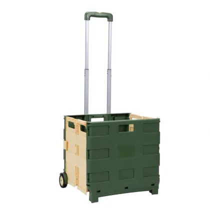 Wholesale Folding Shopping Cart Trolleys: Two-Wheeled Grocery Carts for Supermarkets