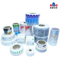 Various types of roll printed labels