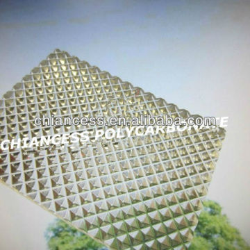 PC prismatic board prism polycarbonate sheet with 100%virgin bayer