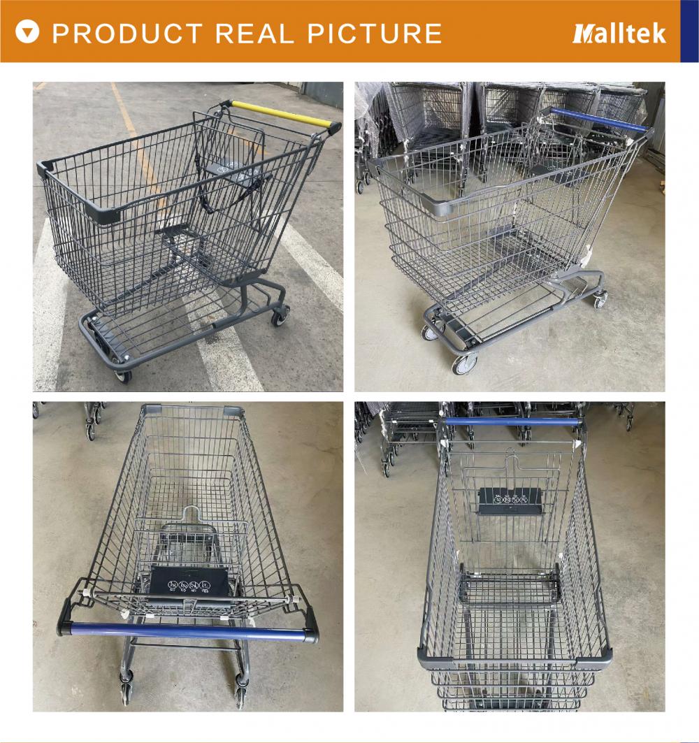 Supermarket 240L American Shopping Cart Manufacturers and Supermarket