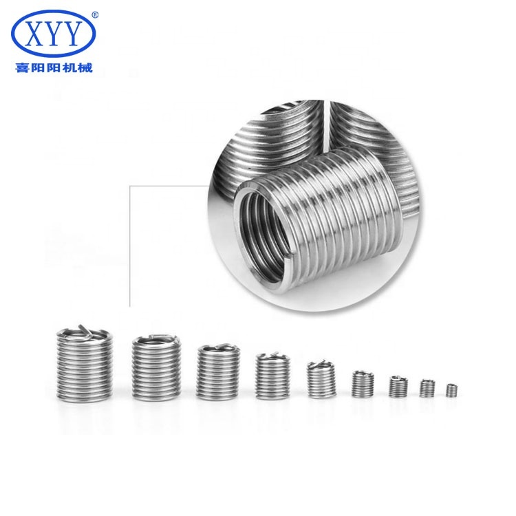 M1.2-M20 304 Stainless Steel Wire Thread Repair Inserts Plain Type Screw with Metric
