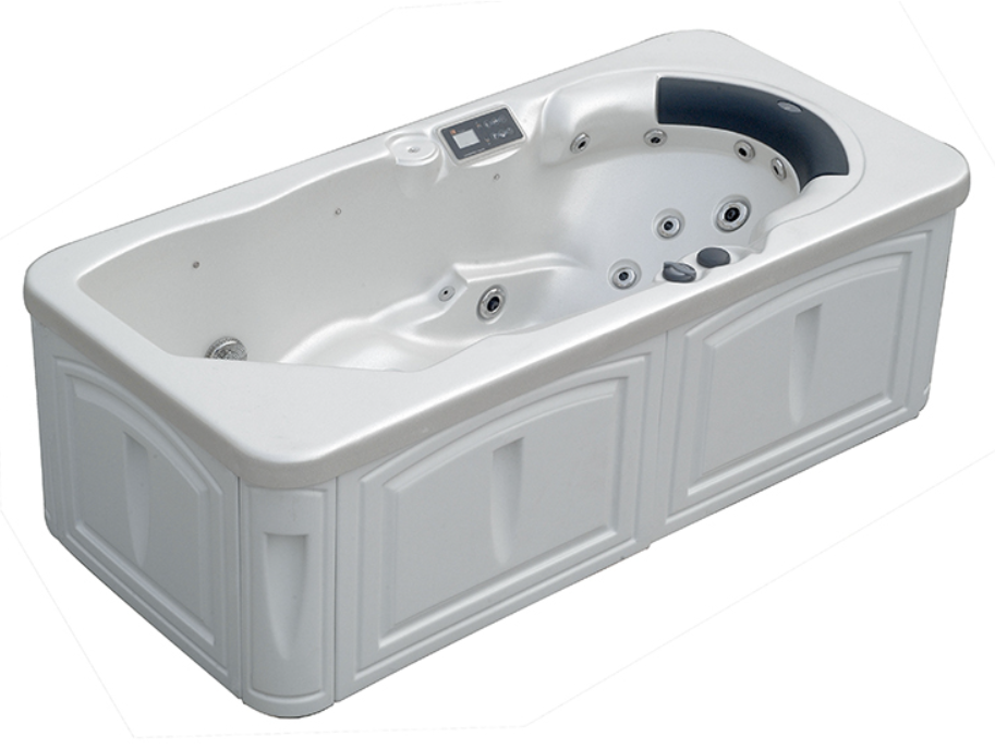 Backyard ao ar livre jacuzzi hidromassagem wi -fi controle quente venda acrílica fria leve banheira de hidromassagem spa