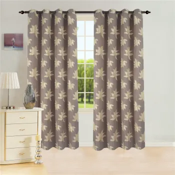 Polyester Gromet Jacquard Curtain