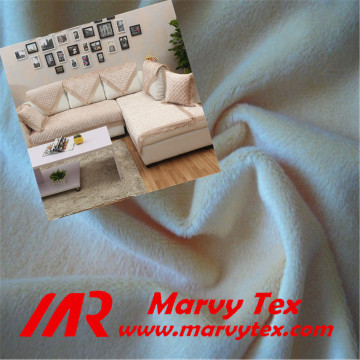 printed sofa fabric polyester nylon yarn white velboa