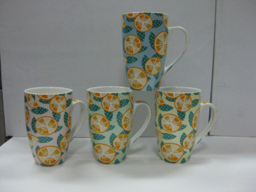 Coffee Mug With Fruit Design
