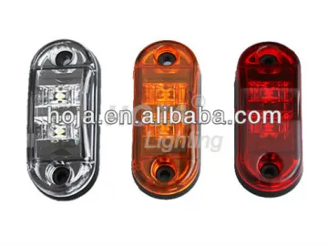 2.6 inch x1 inch LED Marker and Clearance Light, Surface Mount led side marker lights for truck