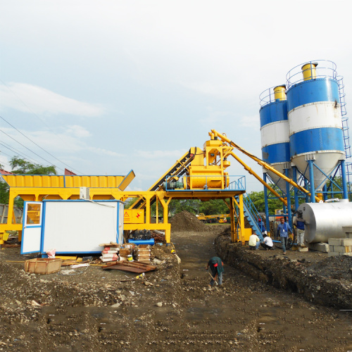 Planta de lotes em larga escala de concreto