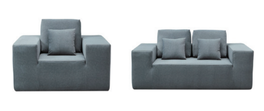 Conjunto de sofá secional de tecido