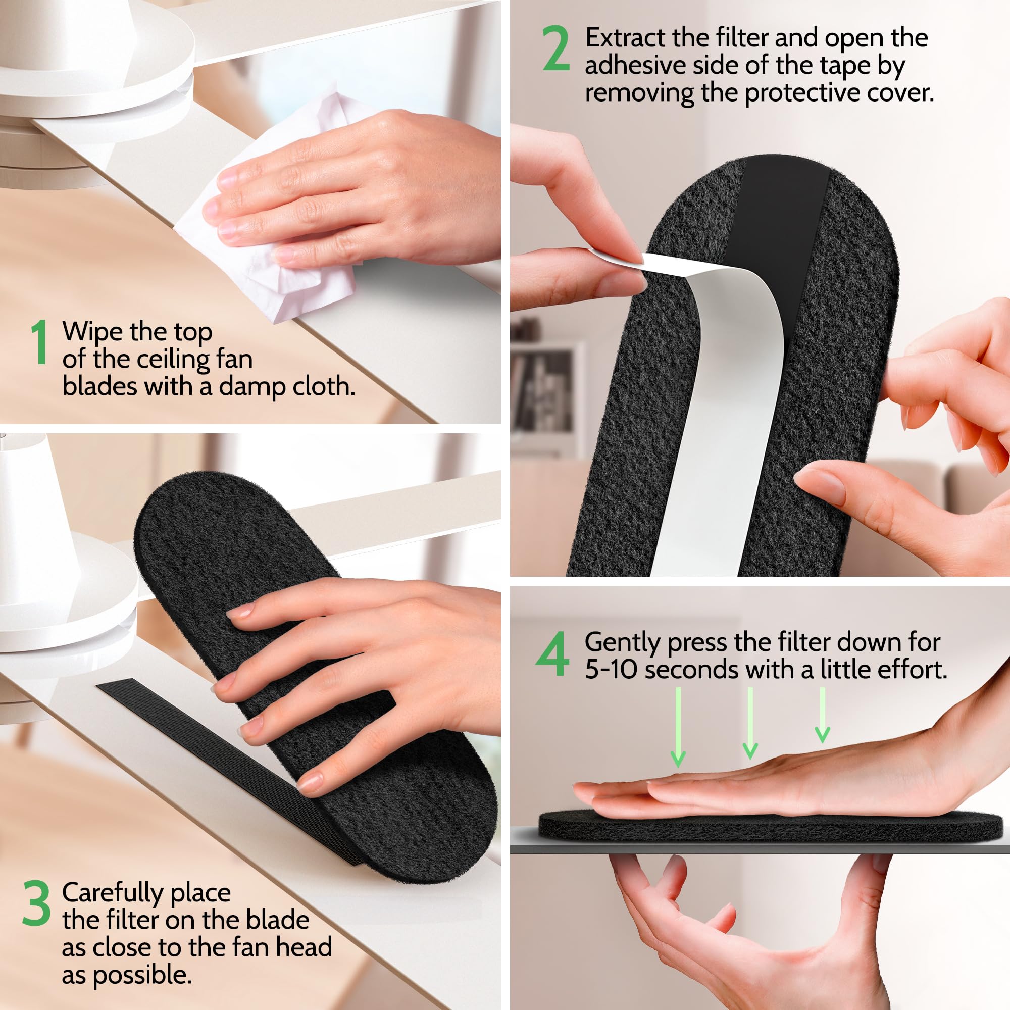 Air Purifier Activated Carbon Filter for Ceiling Fan