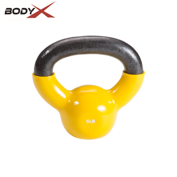 Spor salonu ve ev egzersizi için vinil daldırılmış kettlebell ağırlık setleri