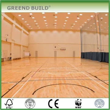 Wearproof indoor badminton court floor
