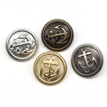 Customized Fashion Buttons: Zinc Alloy, Brass, Gold Embossed Metal Sewing Accessories for Garments