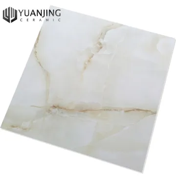 Wholesale Cheap Calacatta Glossy 600x600mm Gold Polished Glazed Non-Slip Living Room Marble Look Ceramic Porcelain Floor Tiles