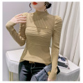 Thickened half high neck jumper female