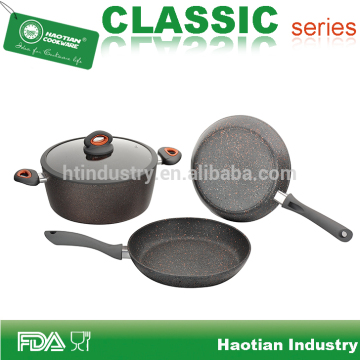 Forged Aluminum Marble Cookware Set