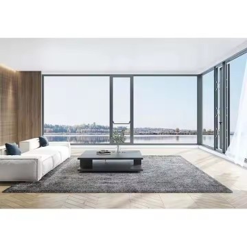 Custom Double Glazed Tempered Glass Thermal Break Aluminum Profile Villa Window